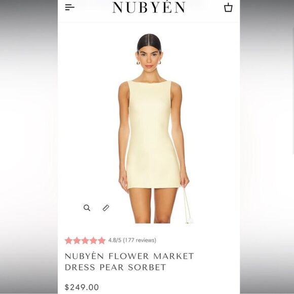 Nubyen revolve cream skort dress - Picture 4 of 4